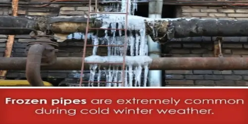 frozen pipes are common in cold weather