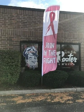 Join the fight in breast cancer flag