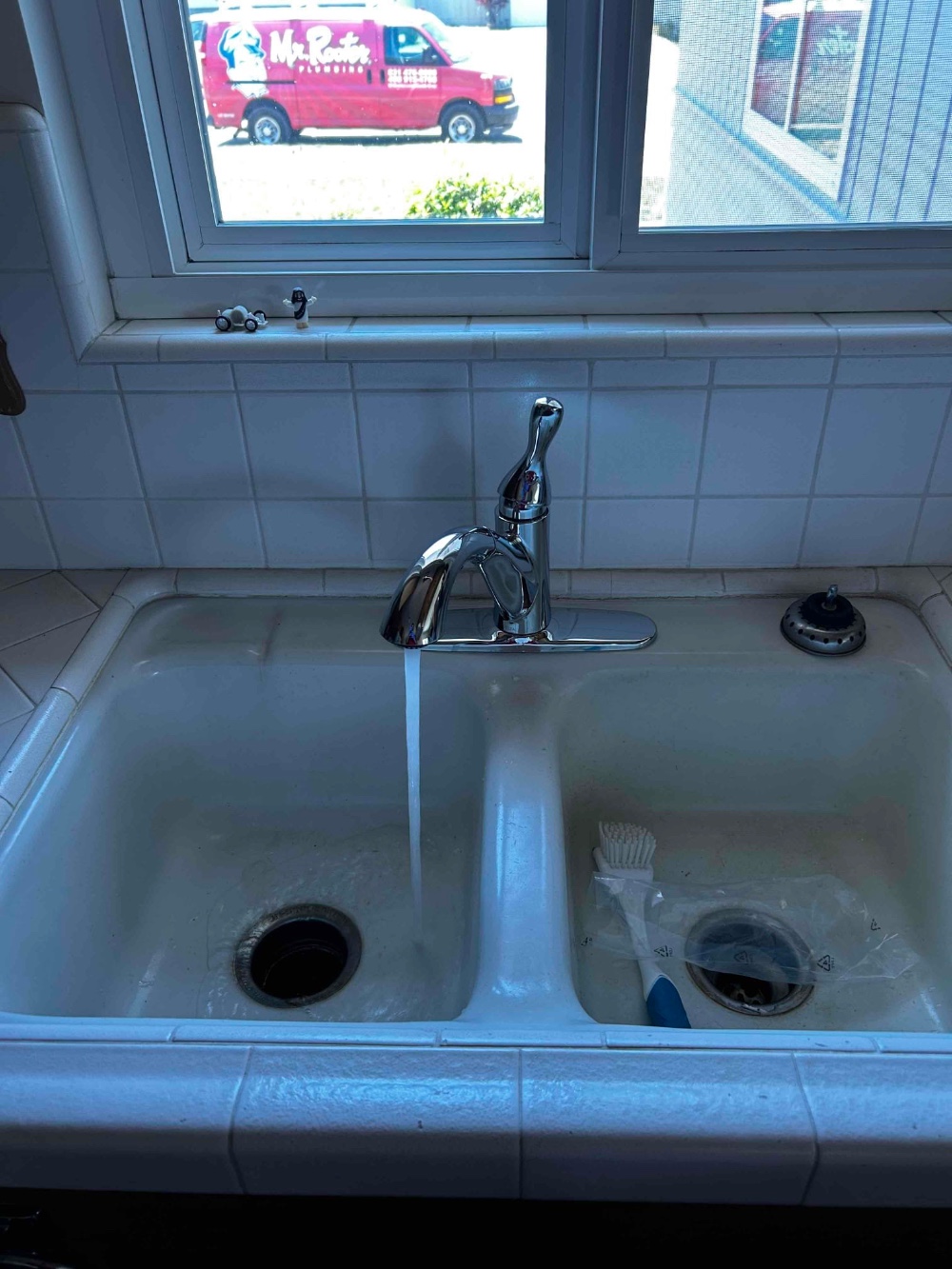 Kitchen faucet replaced