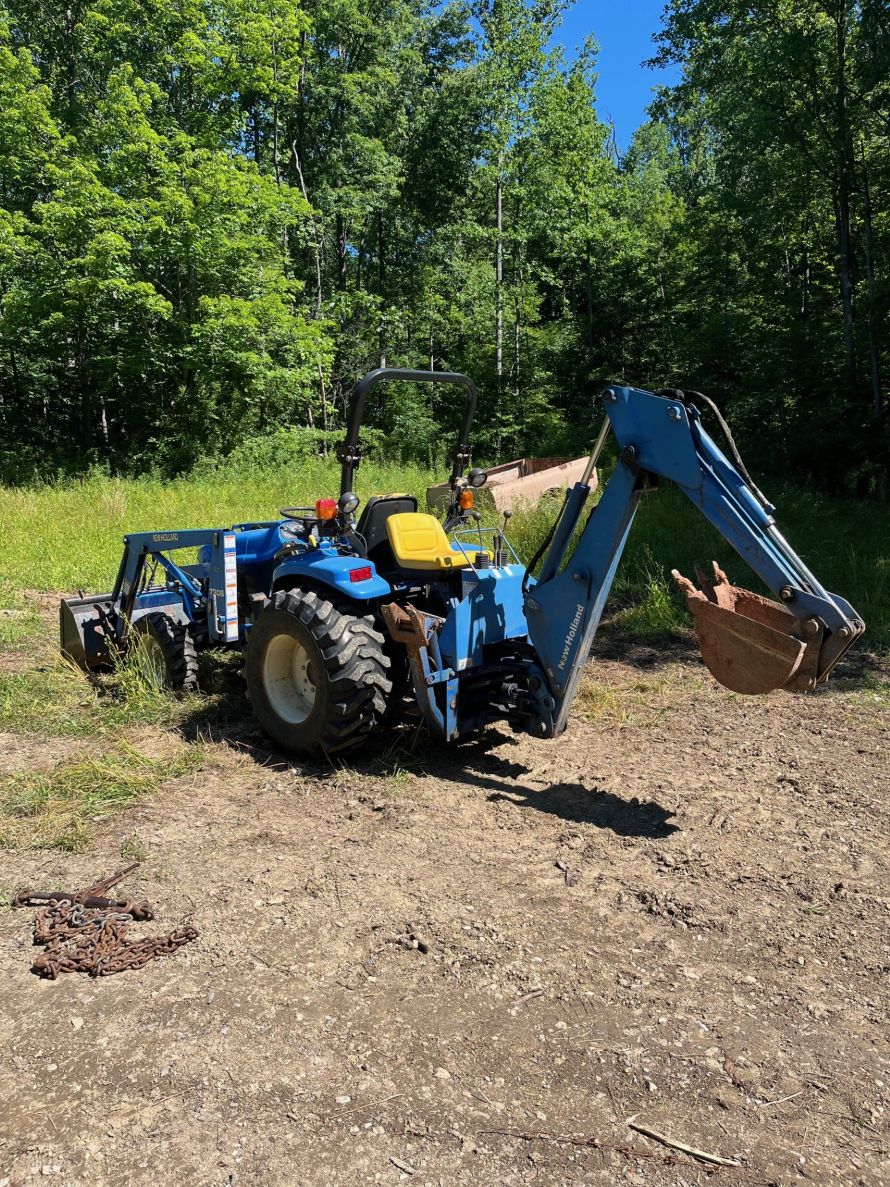 Blue New Holland Tractor Mr. Rooter