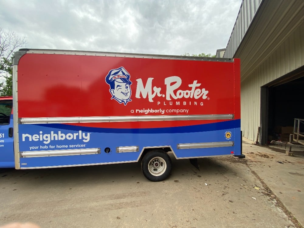 Mr. Rooter Plumbing Truck
