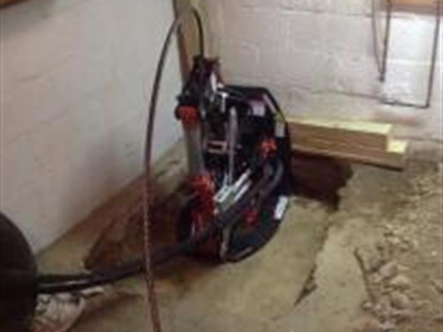 Mr rooter trenchless line replacement machine