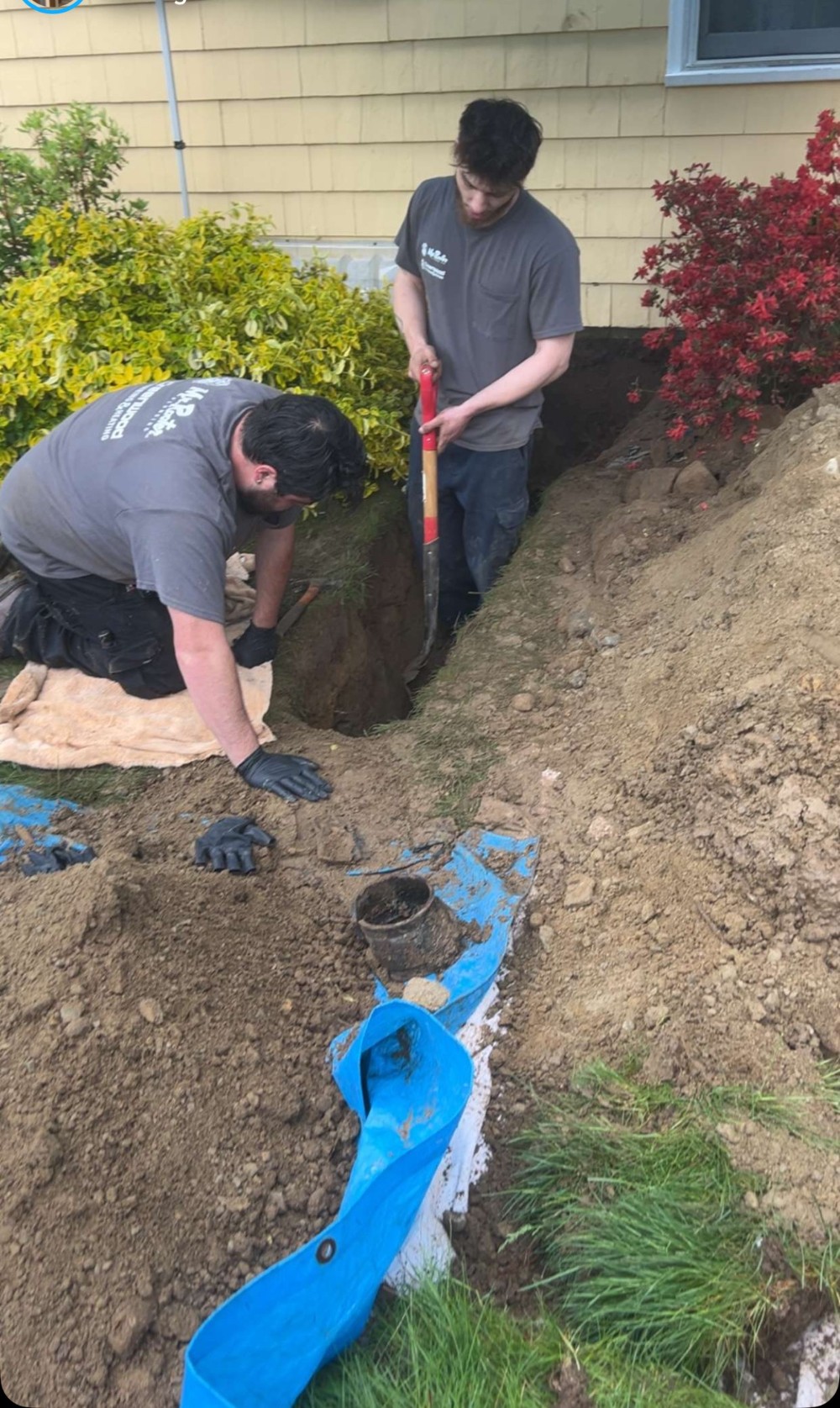Replacing a section of a water line
