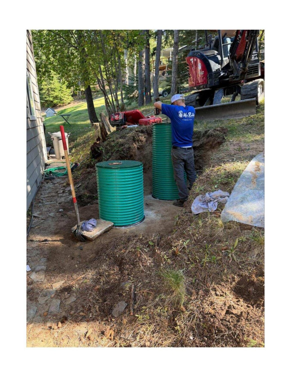 Installed Septic Risers