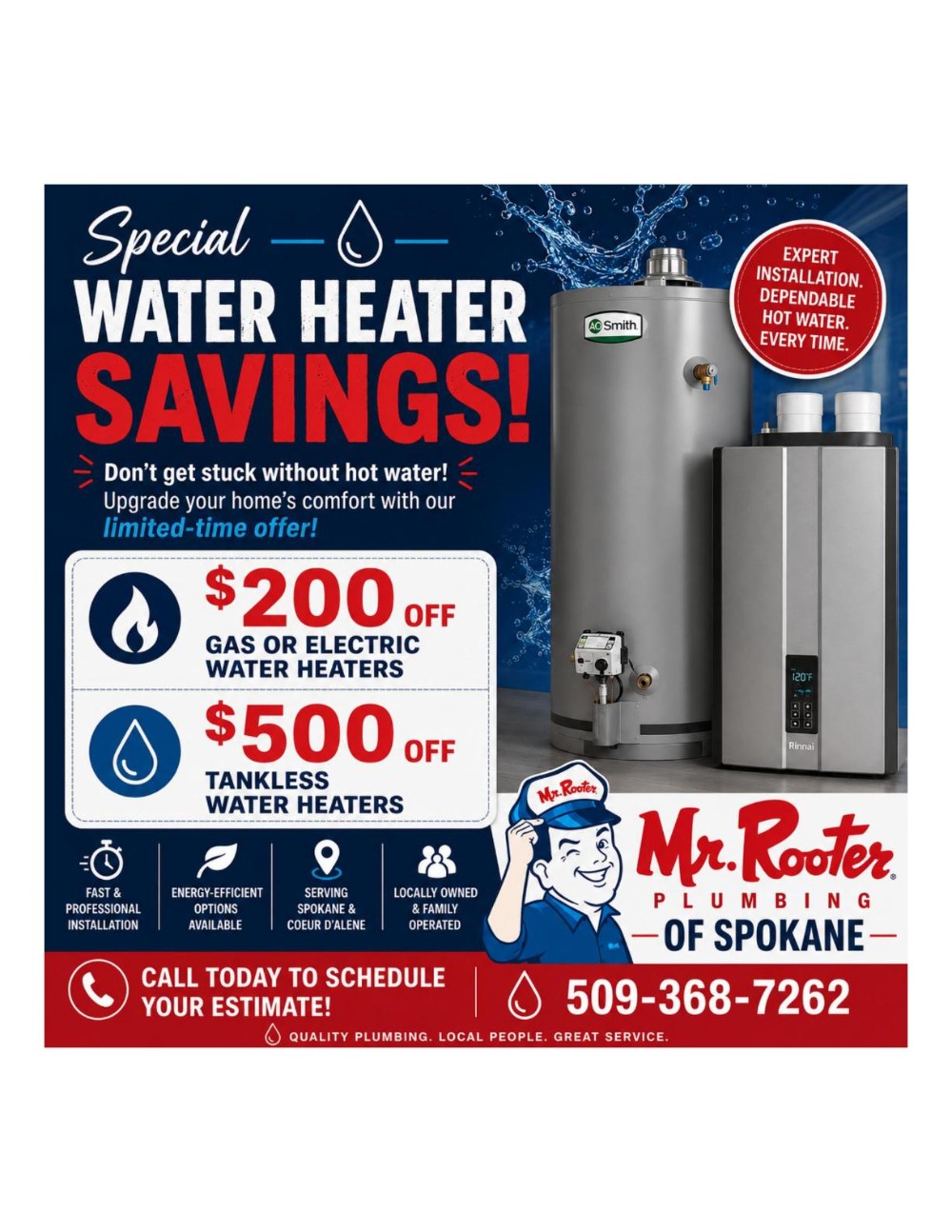 Water Heaters Special Offer