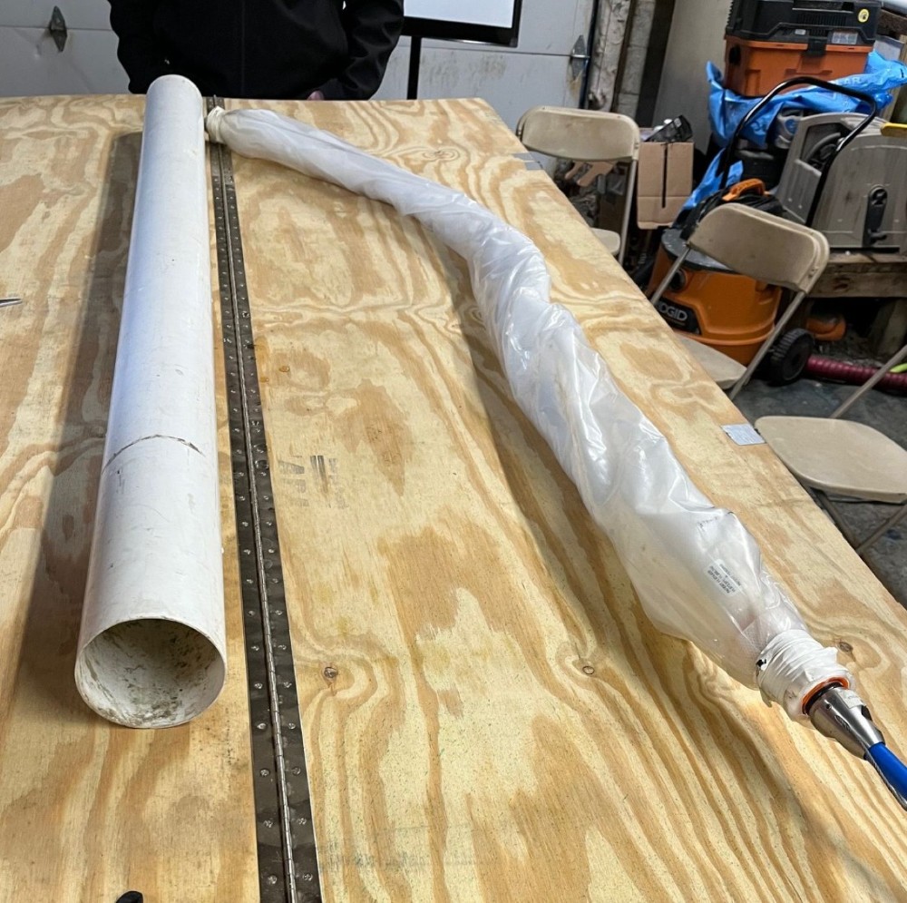 Testing and preparing new pipe lining packer