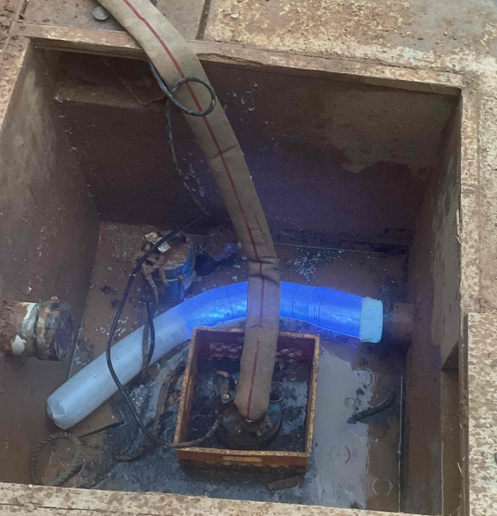 This was a relining job we did for TVA.