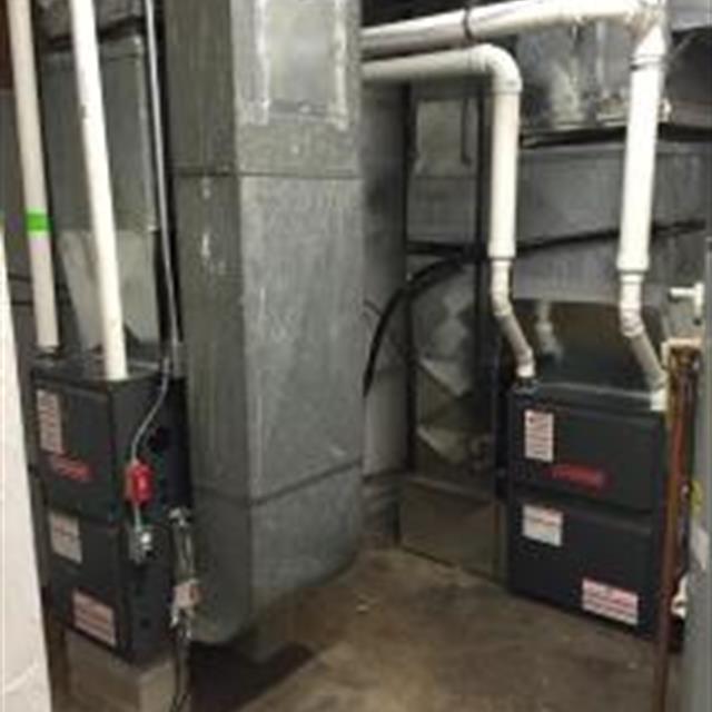 Two high-efficiency gas furnaces replacement