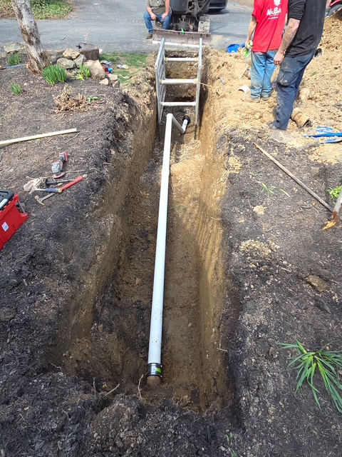 Dig and replace cast iron with PVC