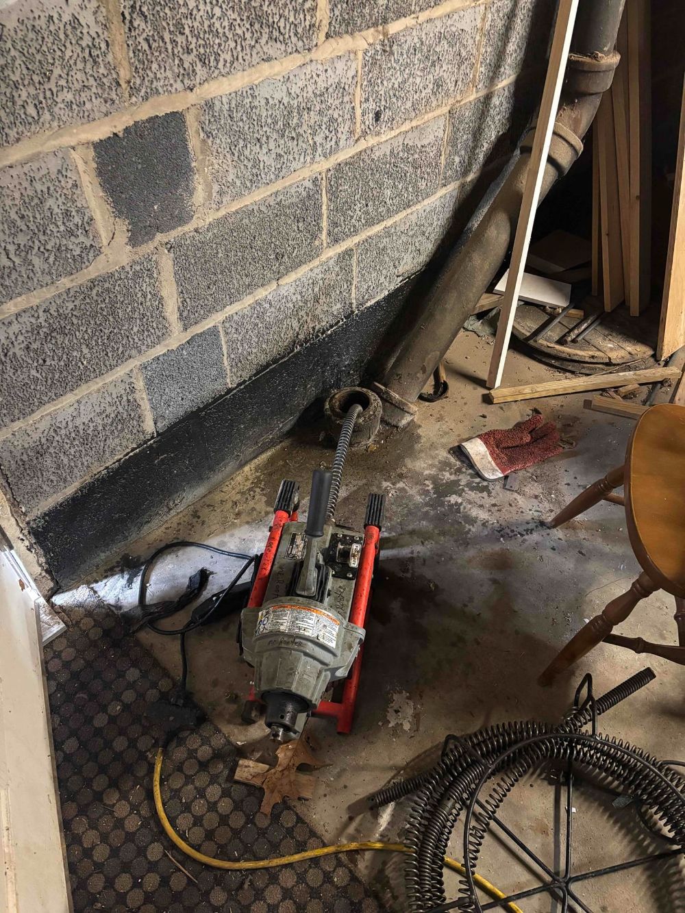 drain clearing & inspection