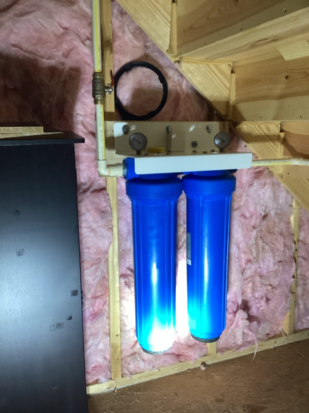 water filter installation
