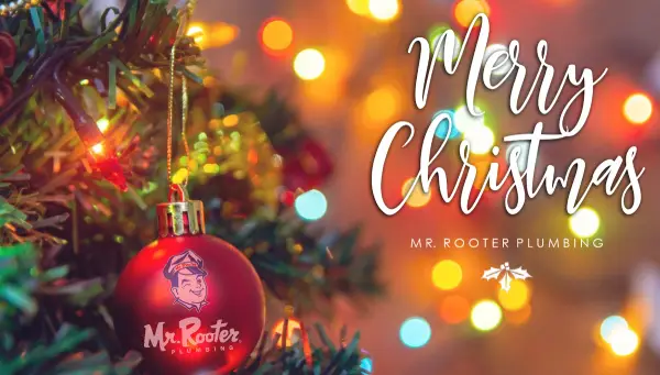 Festive banner with text: Merry Christmas