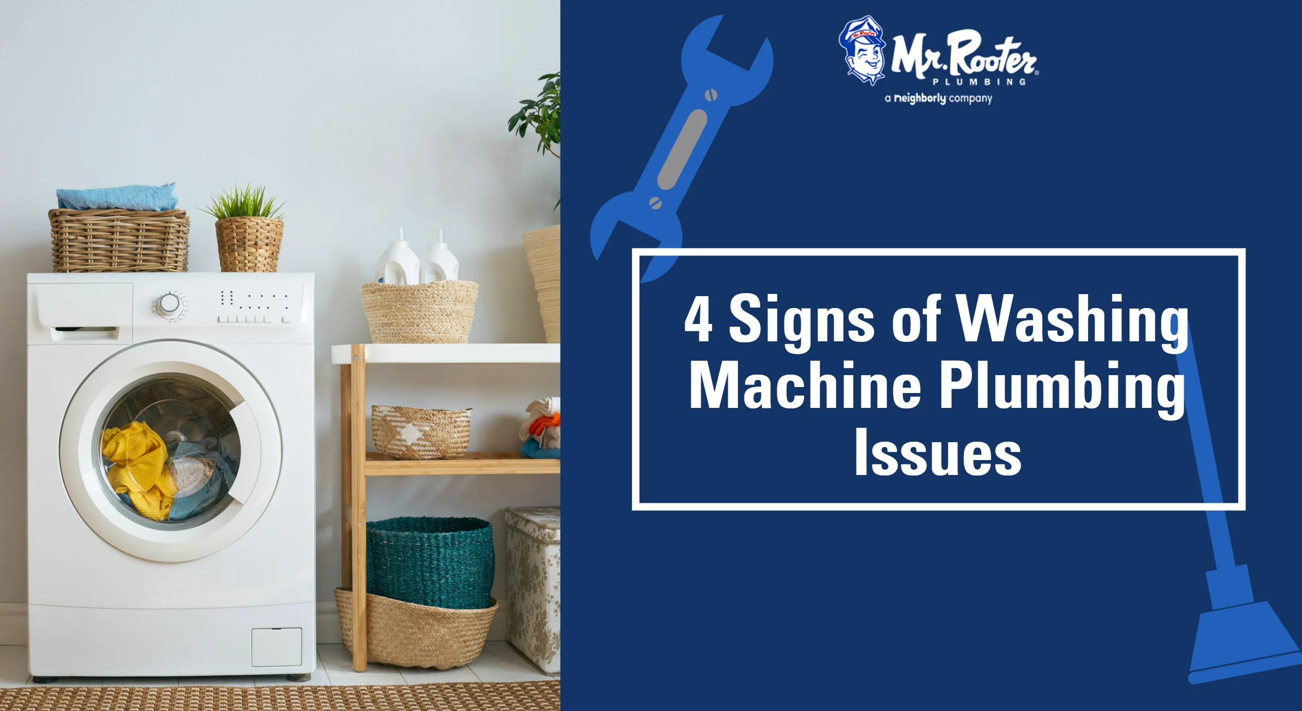 4 Signs of Washing Machine Plumbing Issues