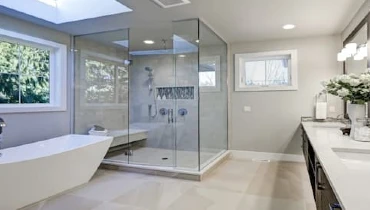 newly renovated bathroom with modern style