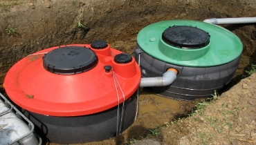 Installation of a septic system in a rural area