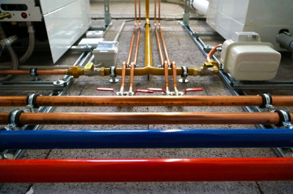 An image of commercial pipelines