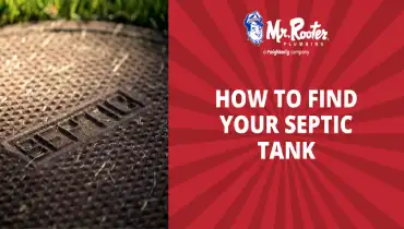 Septic cap with text: how to find your septic tank