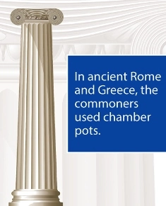 in ancient Rome and Greece commoners used chamber pots