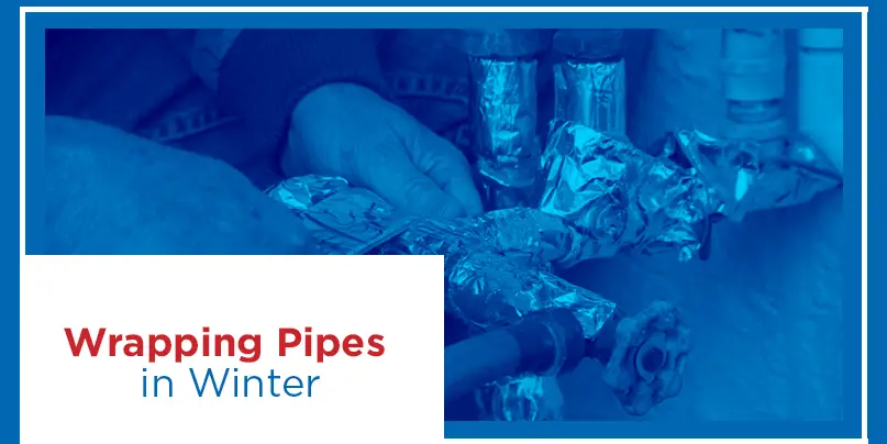 wrapping pipe in winter