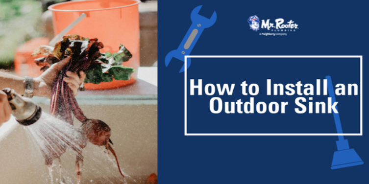 Hoe to install an outdoor sink