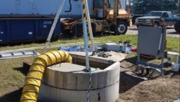 Sewage ejector pump installation in Savannah, GA