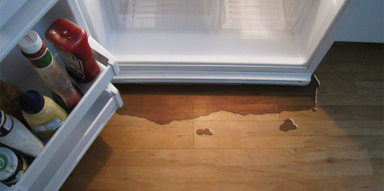 What to Do When Your Refrigerator Water Line Leaks, Water damage