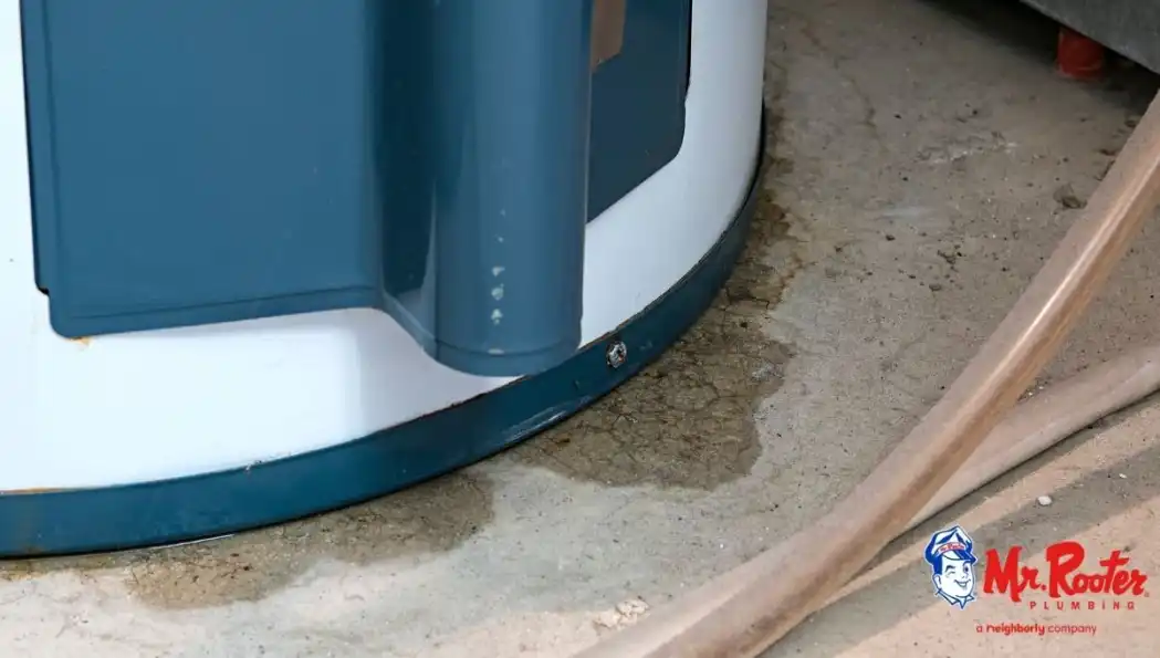 leak around water heater