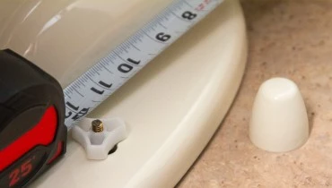 Measuring toilet for replacement