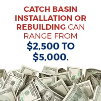 catch basin install or rebuild costs