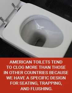 American Toilets Clog More Than Other Countries