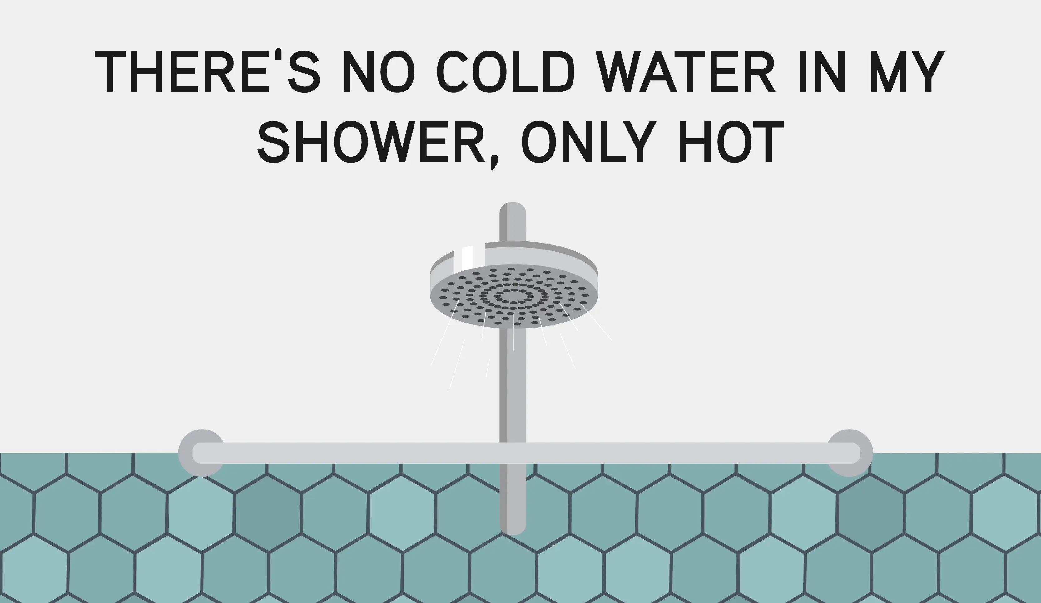 no cold water in shower.