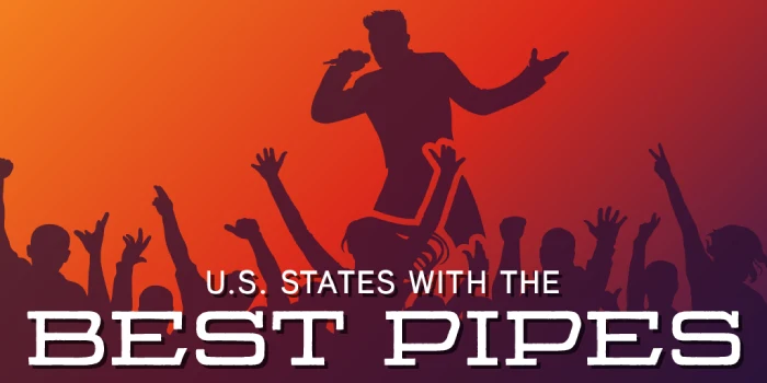 A header image for a blog about the U.S. states with the best singers.