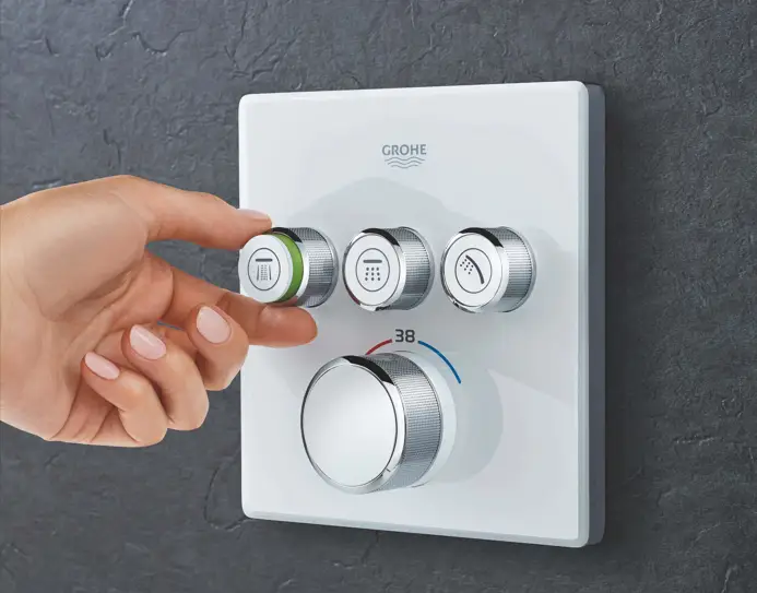 Grohe SmartControl technology for a bathroom.