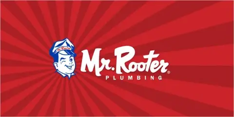 Mr. Rooter Plumbing a Neighborly Company banner with a red background