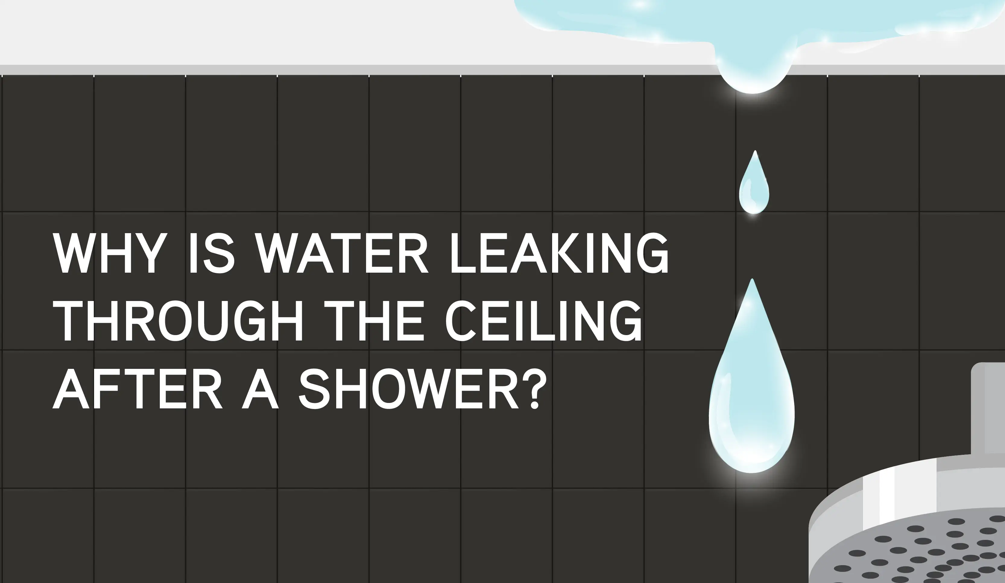 water leaking through ceiling.
