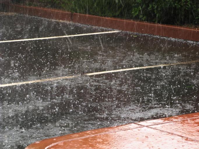 Hail in parking lot during a rainstorm | Mr. Rooter Plumbing of Yavapai, Coconino, and Maricopa Counties