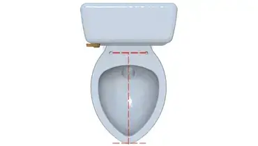 Toilet Seat Length Measurement