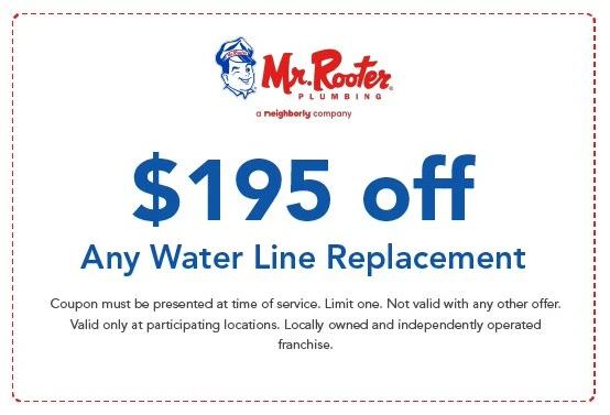 Water Line Replacement starting at $195/month Coupon