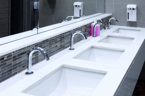 Commercial bathroom sinks in need of a Manchester plumber