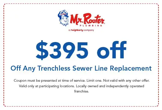 $395 Off Any Trenchless Sewer Line Replacement Coupon