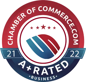 Chamber of Commerce badge.